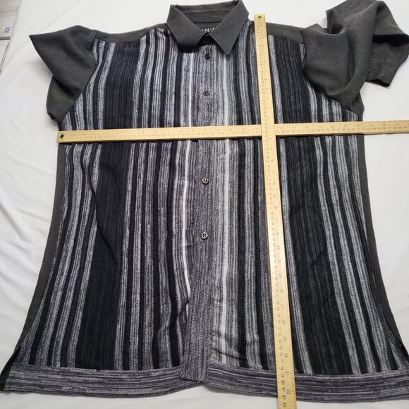 Pronti By Phita Mens Cardigan Shirt Sweater XL Button Up Long Sleeve Striped - Picture 12 of 15